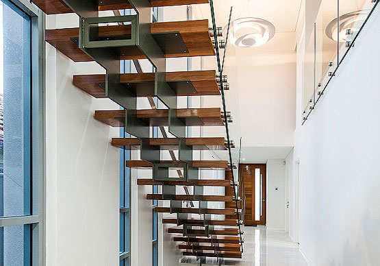 Perth Steel Staircases Flair Flat Plate 3 by Majestic Stairs