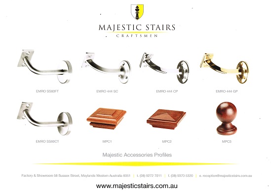 Perth Stairs Handrail Profiles and Brackets